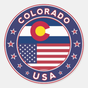 Colorado, pegatina de Colorado, Estados Unidos