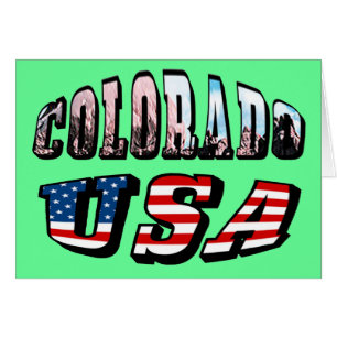 Colorado Picture and USA Text