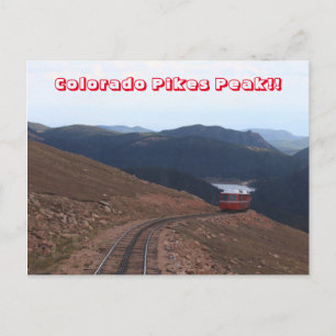 Colorado Pikes Peak subiendo la tarjeta de postre