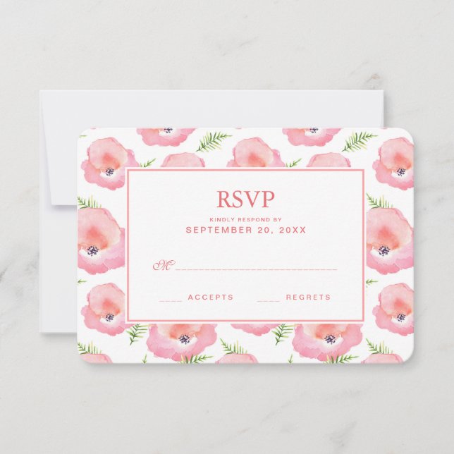Colorante acuático floral rosa rosa de Boho - RSVP (Anverso)
