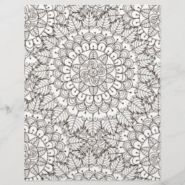 Colorante página Daisy deja papel de cuadernillo