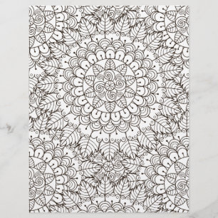 Colorante página Daisy deja papel de cuadernillo