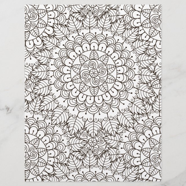 Colorante página Daisy deja papel de cuadernillo (Anverso)