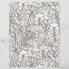 Colorante Papel de cuaderno de hojas del bosque de