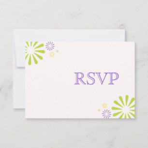 Colorbursts Wedding RSVP