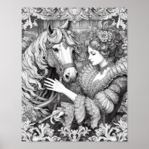 ¡COLOREA TÚ MISMO! Póster de libro de colorear par