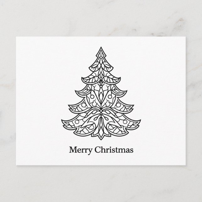 🖤 Coloréame Alegre – Tarjeta Postal de Navidad DI (Anverso)
