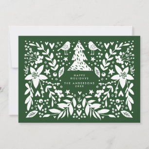 Coloreando su temática botánica de Navidad
