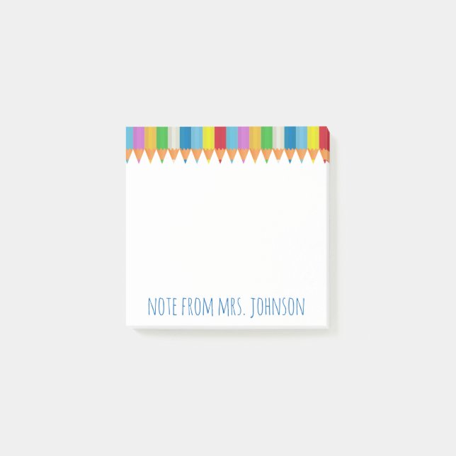 Colored Pencils 2 Notas Post-it (Anverso)