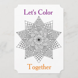 Coloremos juntos la invitación a la fiesta