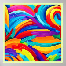 Colores abstractos que revolotean arte