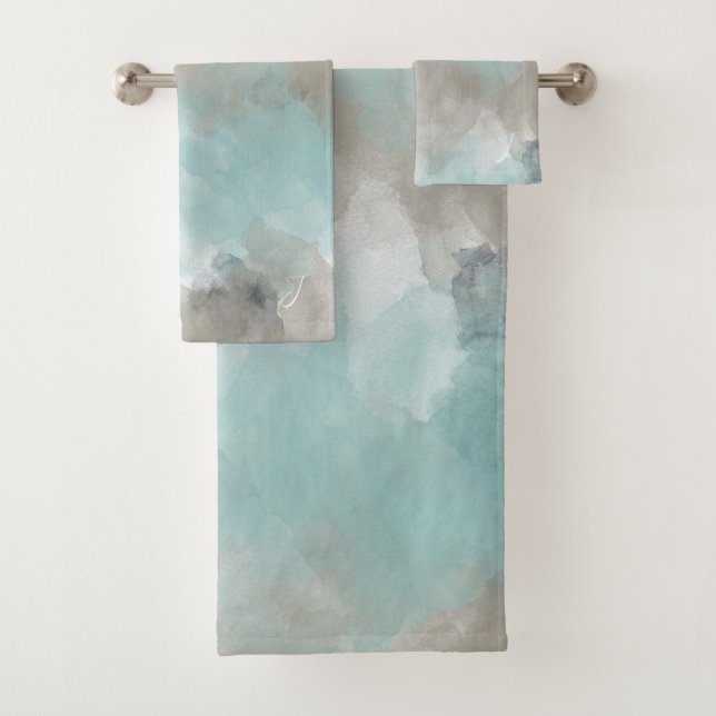 Colores acuáticos de la playa costera monogramados (In situ)