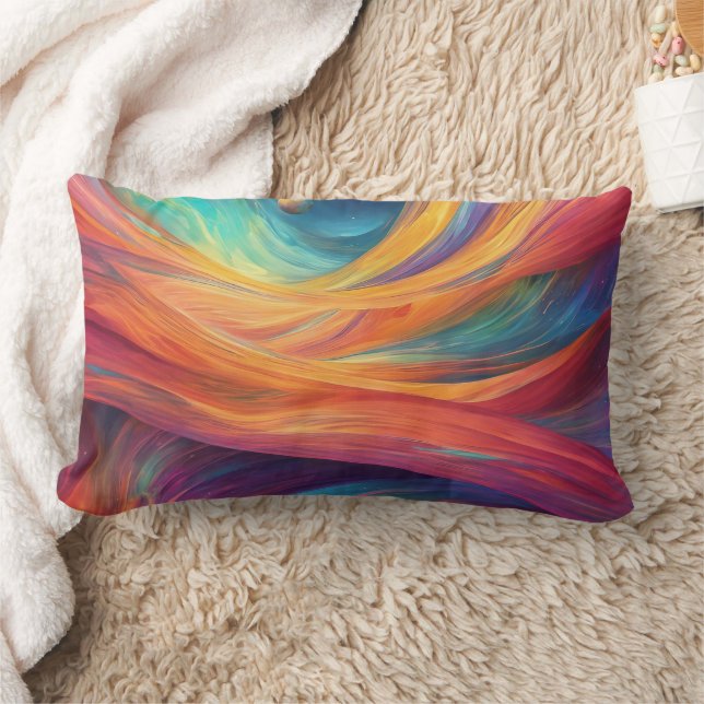 Colores - Almohada Lumbar 13" x 21" (Manta)