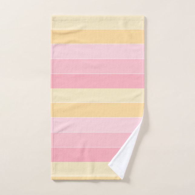 Colores amarillo púrpura rosa Plantilla de patrón  (Toalla de mano)