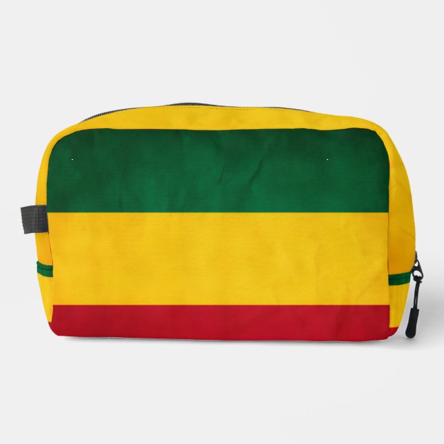 Colores amarillo, verde y rojo en neceser (Anverso)
