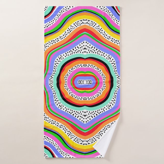 Colores arcoiris (Toalla de baño)