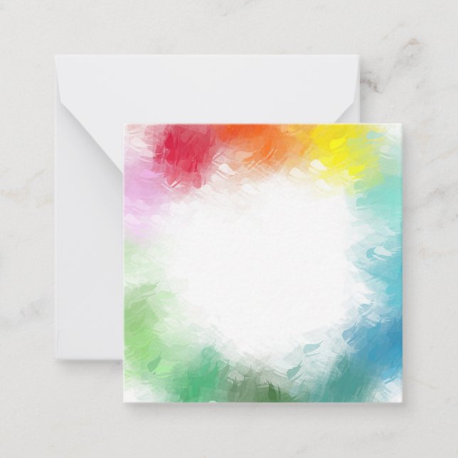 Colores arcoiris Resumen de elegante plantilla mod (Anverso)