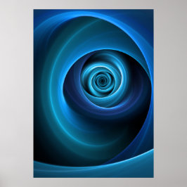 Colores azules espirales 3D Resumen arte fractal m