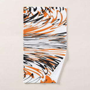 Colores bengalíes Naranja y baño de líneas negras