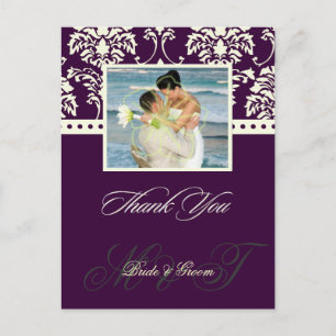 Colores/Bodas de DIY Gracias Postales de fotos,