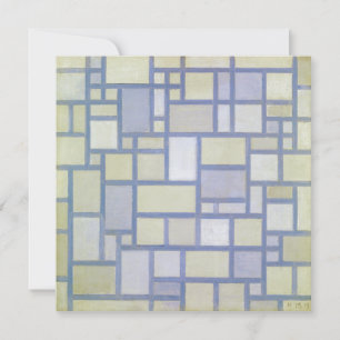 Colores Brillantes Líneas Grises Piet Mondrian