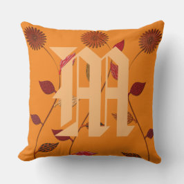 Colores cálidos estilo cabaña Almohada floral