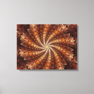 Colores Cálidos, Patrón de Arte Fractal Moderno Al