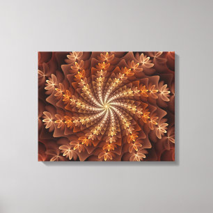 Colores Cálidos, Patrón de Arte Fractal Moderno Al