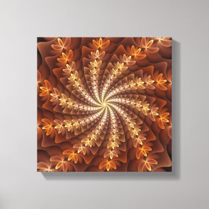 Colores Cálidos, Patrón de Arte Fractal Moderno Al
