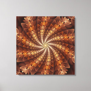 Colores Cálidos, Patrón de Arte Fractal Moderno Al