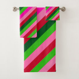 Colores contemporáneos rayas de Navidad 