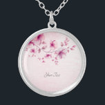 Colores de agua de color rosa collar de flores<br><div class="desc">Hermosa coloración de color rosa flores collar</div>