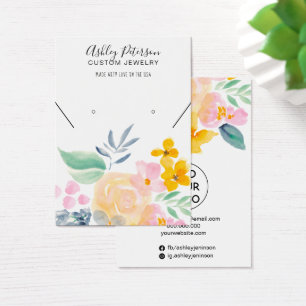 Colores de agua de flores de joyería de la pantall