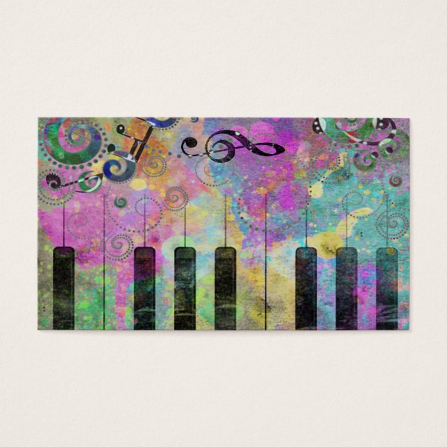 Colores de agua de Guay salpican piano colorido (Frente)