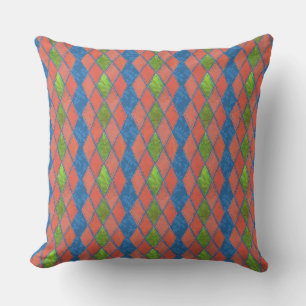Colores de amapola almohada de imitación o cojín
