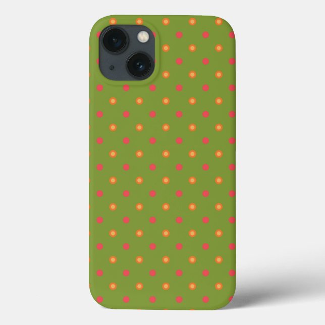 Colores de amapola Polka Dots iPad Case-Mate Funda (Reverso)
