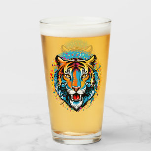 Colores de arcoíris de cabeza de tigre pintan manc