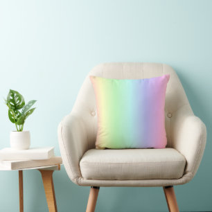 Colores de arcoiris en Cojín decorativo ligero de