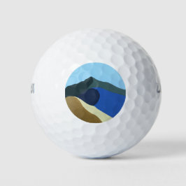 Colores de bolas de golf del diseño de pintura del