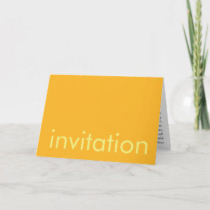 Colores de caramelo Invitación amarillo y Naranja