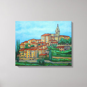 Colores de Crillon-le-Brave, lienzo de Provenza