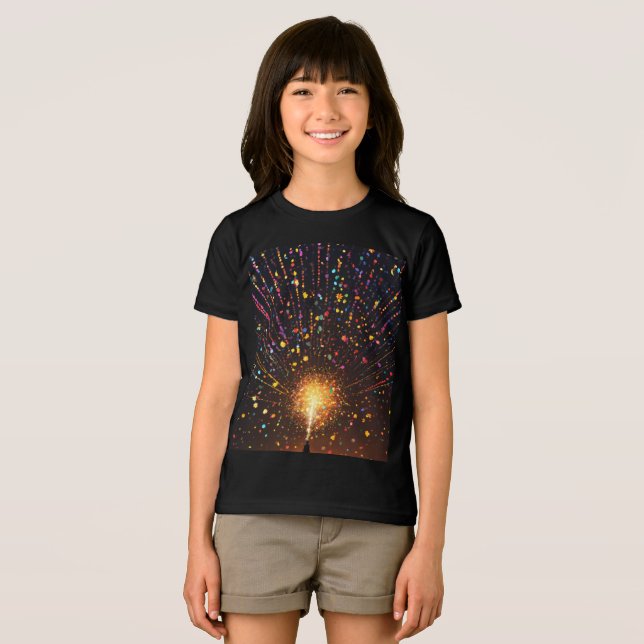 Colores De Esparkling Negro En Camisa ( Anverso Completo)