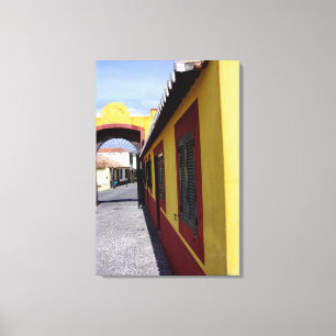 Colores de Funchal Portugal Lienzo Enrollado