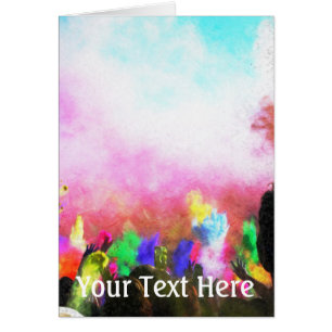Colores de Holi caídos
