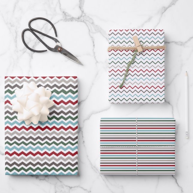 Colores de invierno envolver papel de hoja plana S (Anverso)