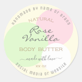 Colores de la etiqueta de embalaje de productos pa