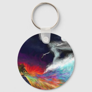 Colores de la imaginación - llavero del arco iris