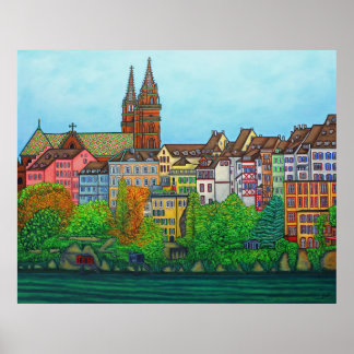 Colores de la impresión Poster de Basilea por Lisa