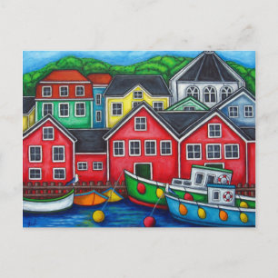 Colores de la postal de Lunenburg