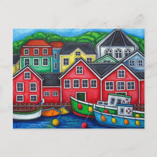 Colores de la postal de Lunenburg (Anverso)